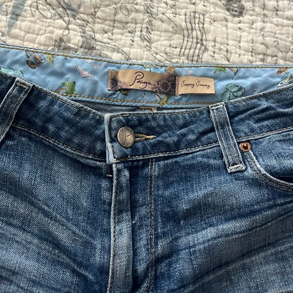 Paige Jean Shorts medium wash - Picture 2 of 4